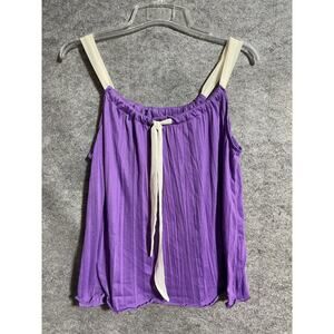 Jaclyn Smith Tank Top XL Y2K Boho Chic Flowy Festival Hippie Casual Vacation